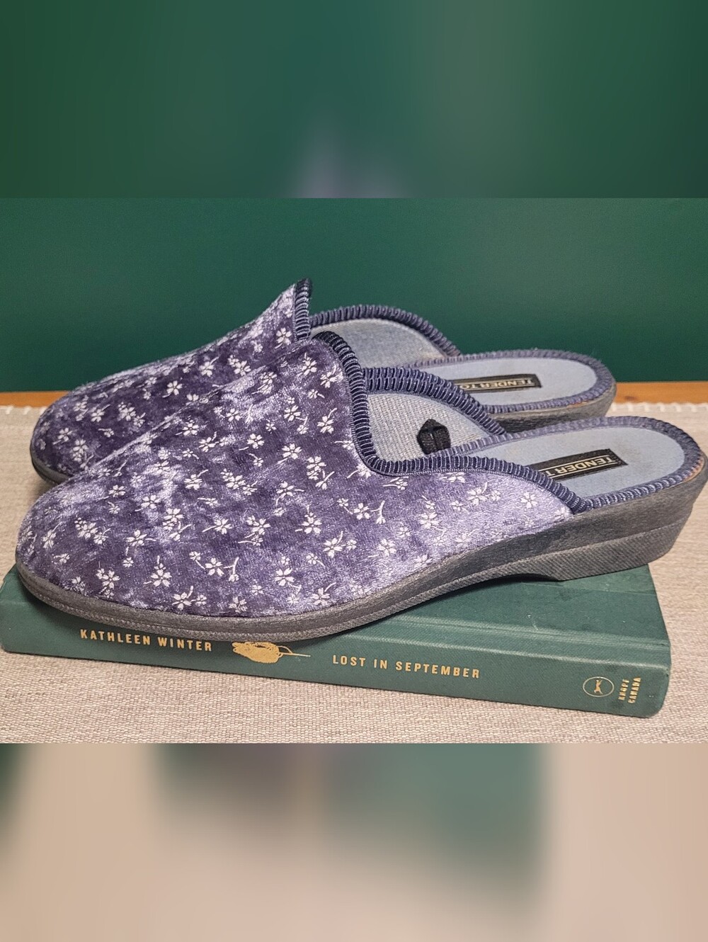 💚10 for $10💚 Bundle and save  Floral Velvet Slip-On Slippers